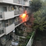 東京都板橋区前野町６丁目のマンションで火事