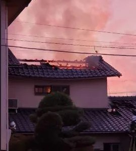 動画 滋賀県大津市本堅田三丁目付近で火事が今日発生 Twitter速報画像10月30日