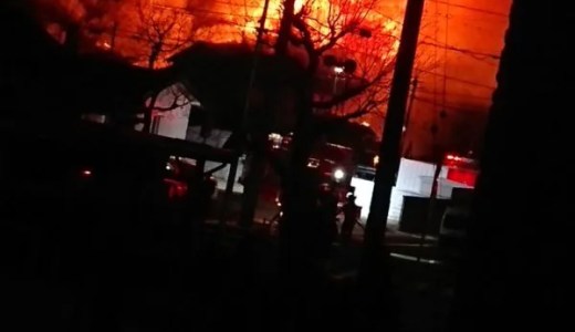 山口県防府市三田尻３丁目で火事 速報動画・画像2020年1月12日