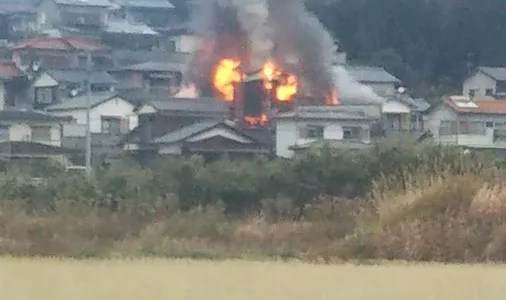 愛媛県西条市で火事 原因は?速報動画・画像2020年1月17日