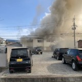 大阪府寝屋川市堀溝1丁目 国道163号 火事 2020年1月25日