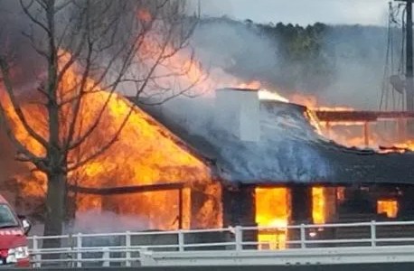 ラーメン爽風亭(福岡県宗像市村山田)で火事 原因は?速報動画・画像2020年2月6日　