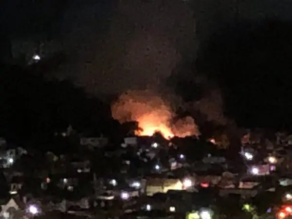 東京都　八王子市　上柚木　火事