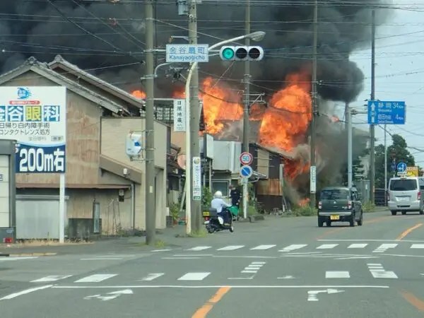 静岡県 島田市 金谷扇町 火事