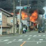 静岡県 島田市 金谷扇町 火事