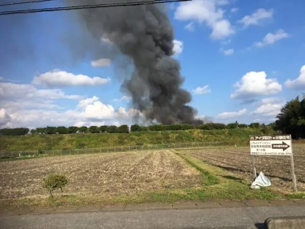 栃木県　日光市　土沢 ヨックモッククレア工場　火事