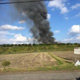 栃木県　日光市　土沢 ヨックモッククレア工場　火事