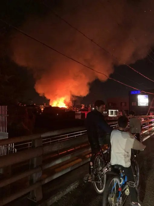 大阪府 茨木市 下井町 火事