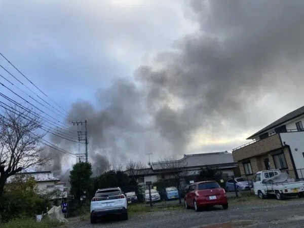 神奈川県　秦野市 渋沢駅　火事 　2021年11月9日